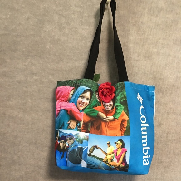 Reusable Graphic Tote Columbia Reuse Recycle LIKE NEW - Picture 10 of 12